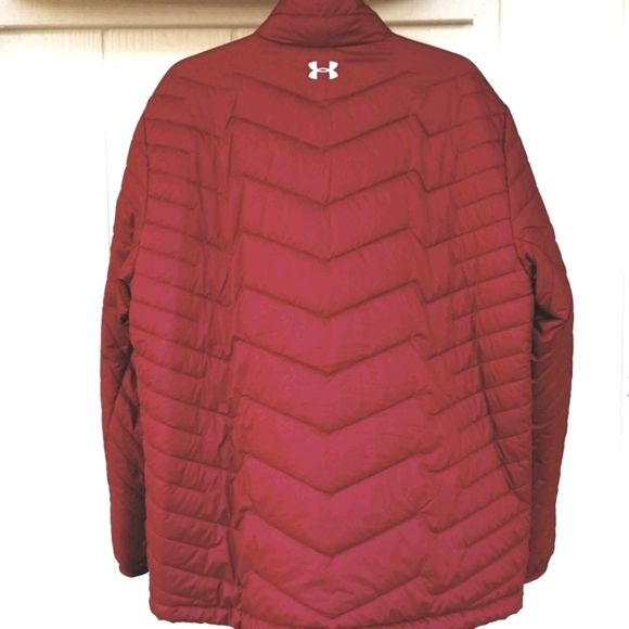 OVER $100 OFF!!!🔥 L UNDER ARMOUR BURGUNDY RED PACKABLE PUFFER - Picture 2 of 16